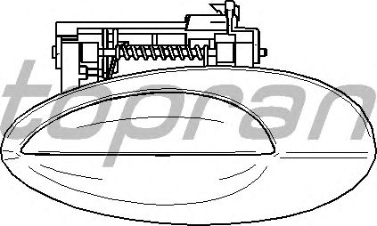 Ручка двери TOPRAN 722 645