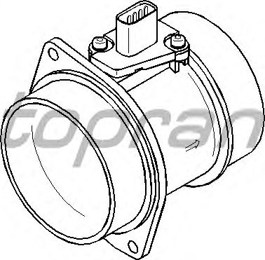 Расходомер (ДМРВ) TOPRAN 302 801