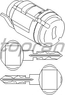 Личинка замка зажигания TOPRAN 400 361