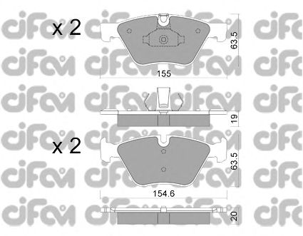 Тормозные колодки CIFAM 822-917-0