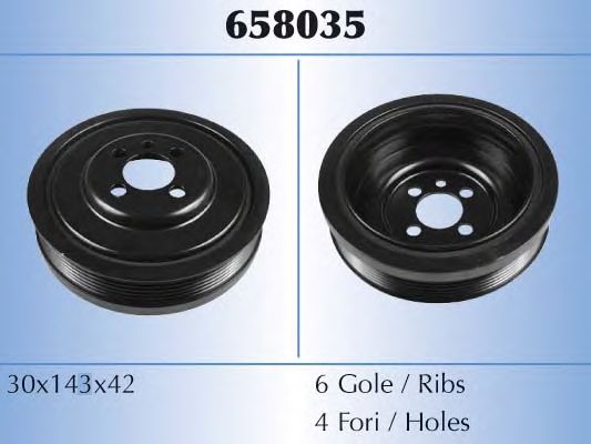 Шкив коленвала MALO 658035