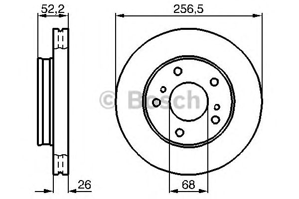 Тормозной диск BOSCH 0 986 478 485