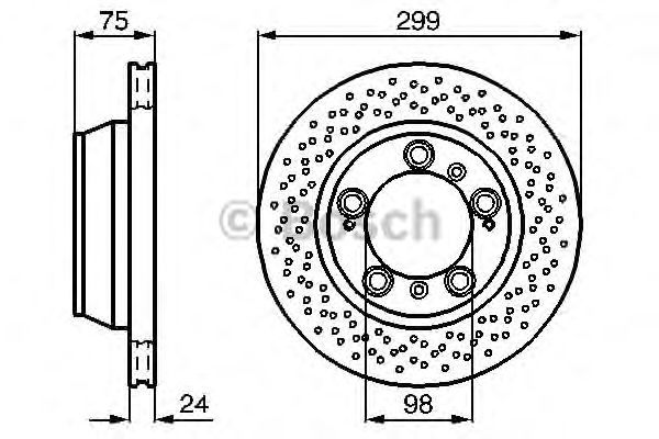 Тормозной диск BOSCH 0 986 478 592