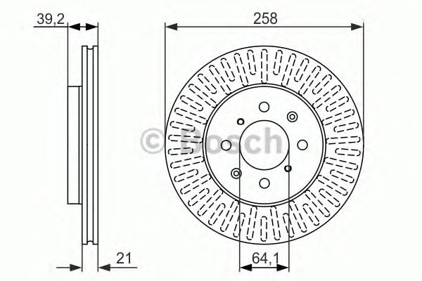 Тормозной диск BOSCH 0 986 479 594