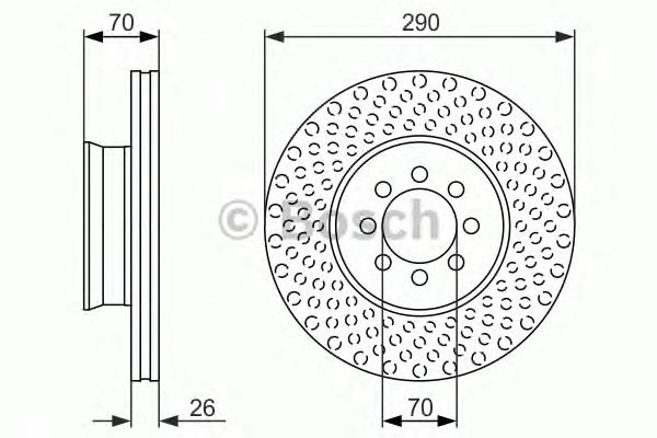 Тормозной диск BOSCH 0 986 479 602
