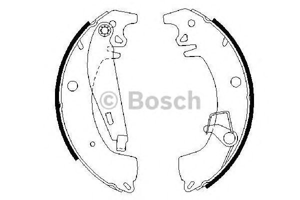 Тормозные колодки BOSCH 0 986 487 332