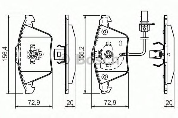 Тормозные колодки BOSCH 0 986 494 271