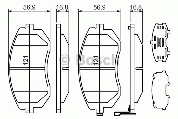Тормозные колодки BOSCH 0 986 494 315