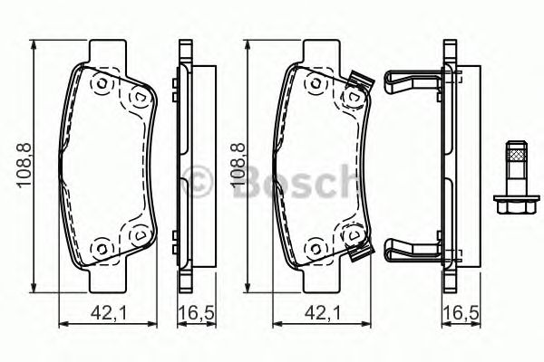 Тормозные колодки BOSCH 0 986 494 329