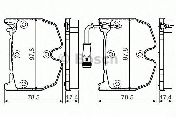Гальмівні колодки BOSCH 0 986 494 364