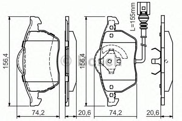 Тормозные колодки BOSCH 0 986 495 047