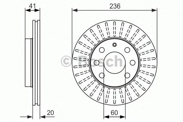 Тормозной диск BOSCH 0 986 479 840