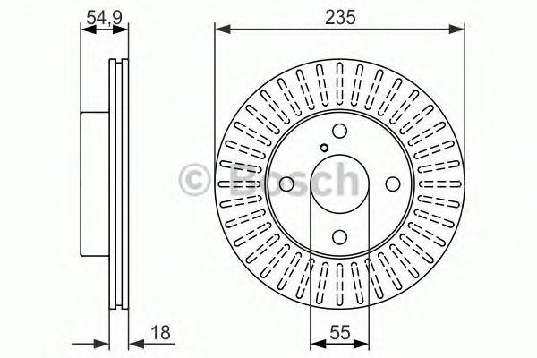 Тормозной диск BOSCH 0 986 479 845