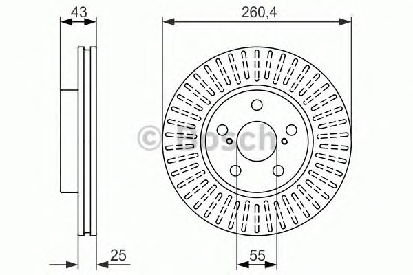 Тормозной диск BOSCH 0 986 479 869