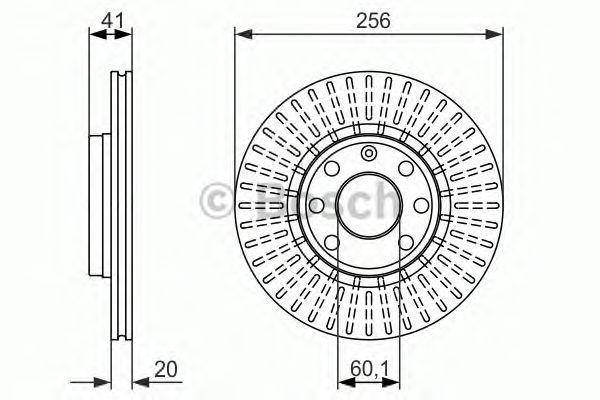 Тормозной диск BOSCH 0 986 479 876