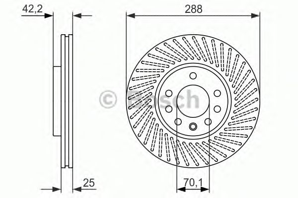 Тормозной диск BOSCH 0 986 479 884