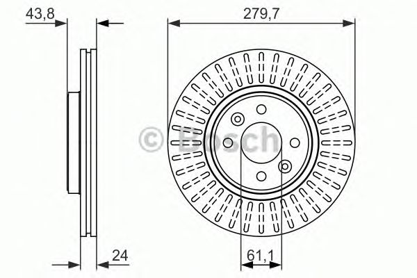 Тормозной диск BOSCH 0 986 479 885