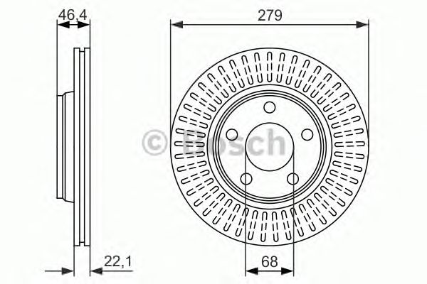 Тормозной диск BOSCH 0 986 479 916