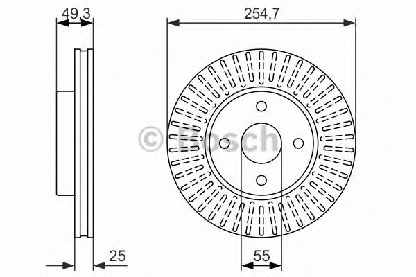 Тормозной диск BOSCH 0 986 479 935
