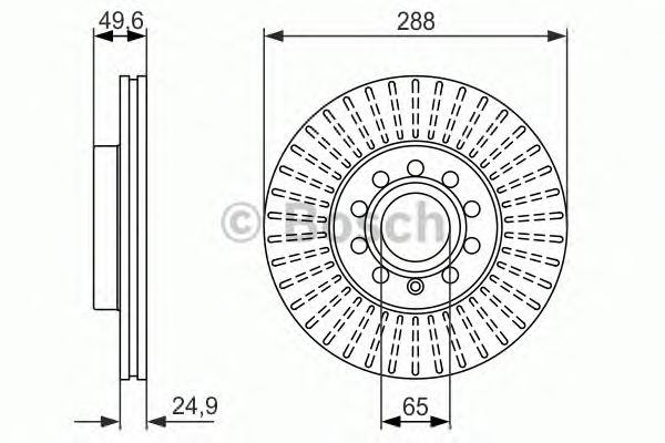 Тормозной диск BOSCH 0 986 479 939