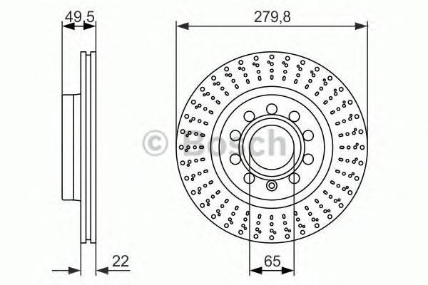 Тормозной диск BOSCH 0 986 479 940