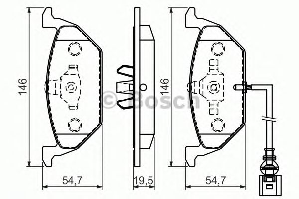 Тормозные колодки BOSCH 0 986 494 525