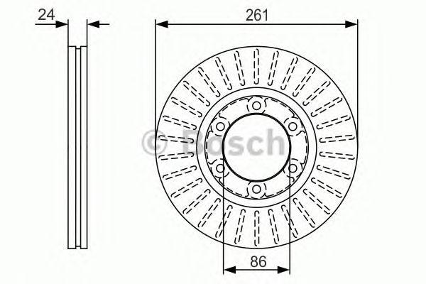 Тормозной диск BOSCH 0 986 479 053
