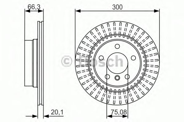 Тормозной диск BOSCH 0 986 479 044