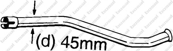 Ремонтная трубка, катализатор BOSAL 889-150