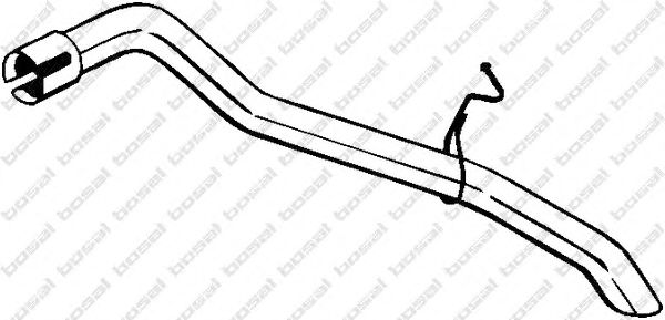 Труба выхлопного газа BOSAL 840-173
