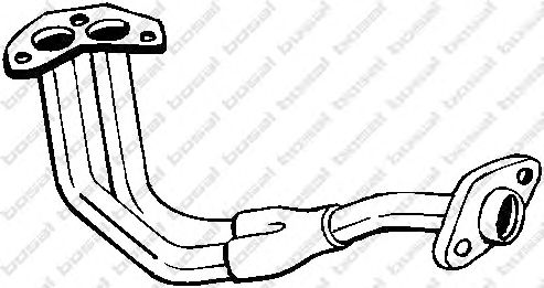 Труба выхлопного газа BOSAL 735-341