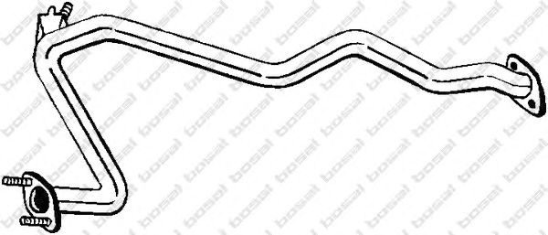 Труба выхлопного газа BOSAL 887-393