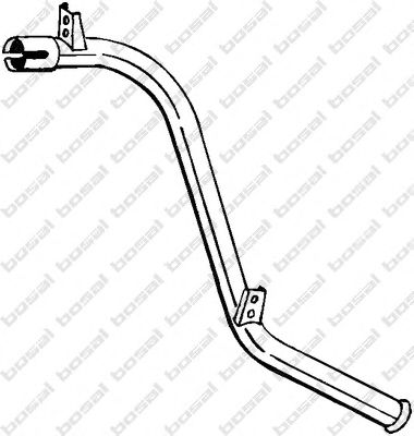 Труба выхлопного газа BOSAL 438-369