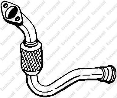 Труба выхлопного газа BOSAL 713-307