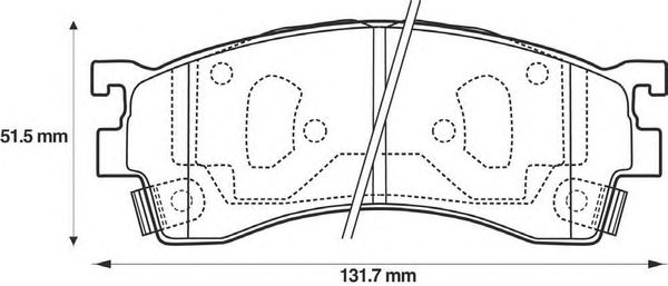 Тормозные колодки JURID 572434J