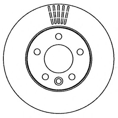 Тормозной диск BENDIX 562262B