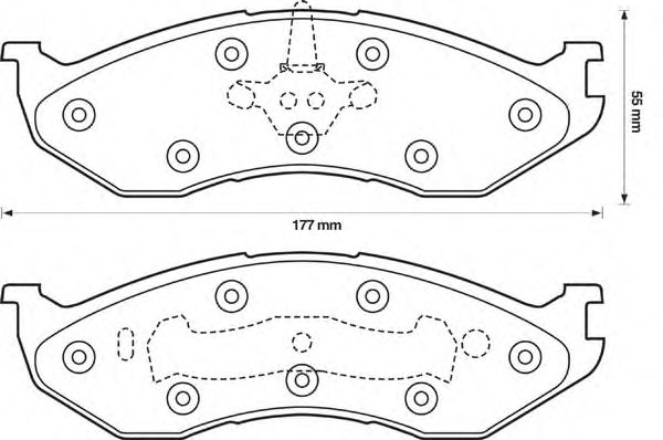 Тормозные колодки BENDIX 571519B