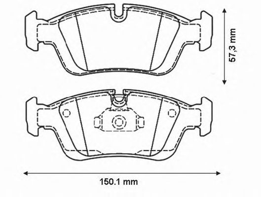 Тормозные колодки BENDIX 571959B