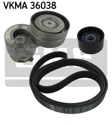 Комплект поликлинового ремня SKF VKMA 36038