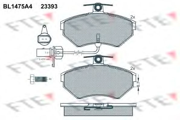 Тормозные колодки FTE BL1475A4