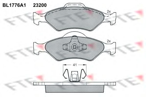 Тормозные колодки FTE BL1776A1