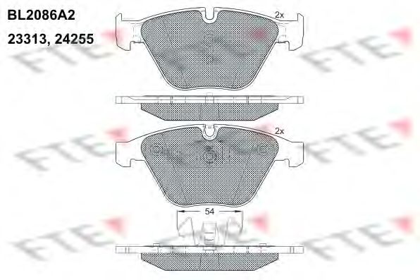 Тормозные колодки FTE BL2086A2