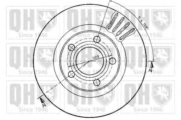 Тормозной диск QUINTON HAZELL BDC4752