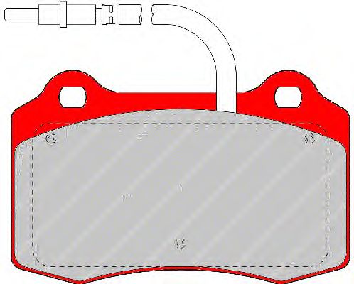 Тормозные колодки FERODO FDS1379