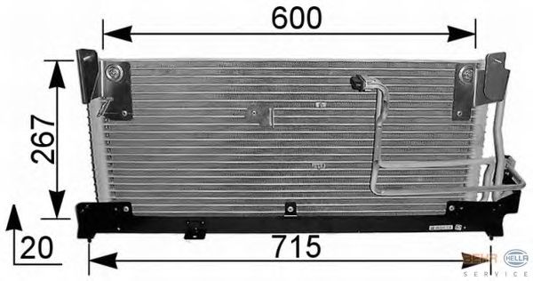 Радіатор кондиціонера HELLA 8FC 351 037-581