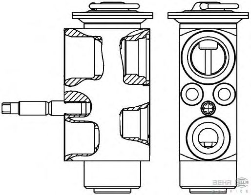 Расширительный клапан, кондиционер HELLA 8UW 351 239-601