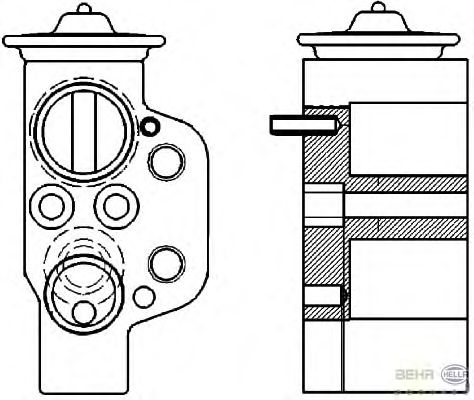 Расширительный клапан, кондиционер HELLA 8UW 351 239-621