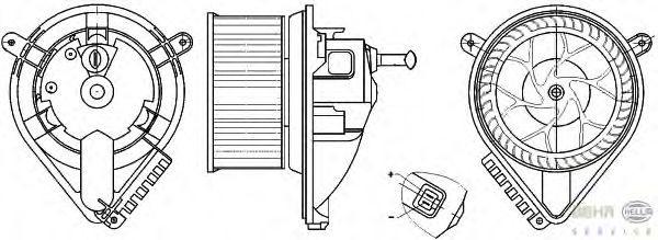 Вентилятор салона HELLA 8EW 351 304-021