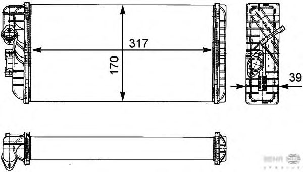 Радіатор опалення HELLA 8FH 351 312-431