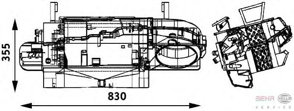 Радіатор опалення HELLA 8FH 351 314-531
